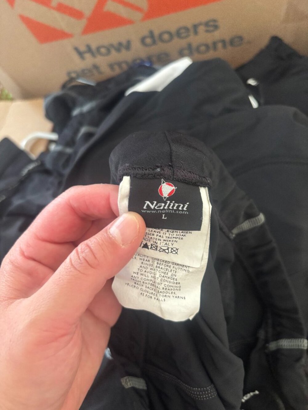 Nalini Black White Cycling Shorts L